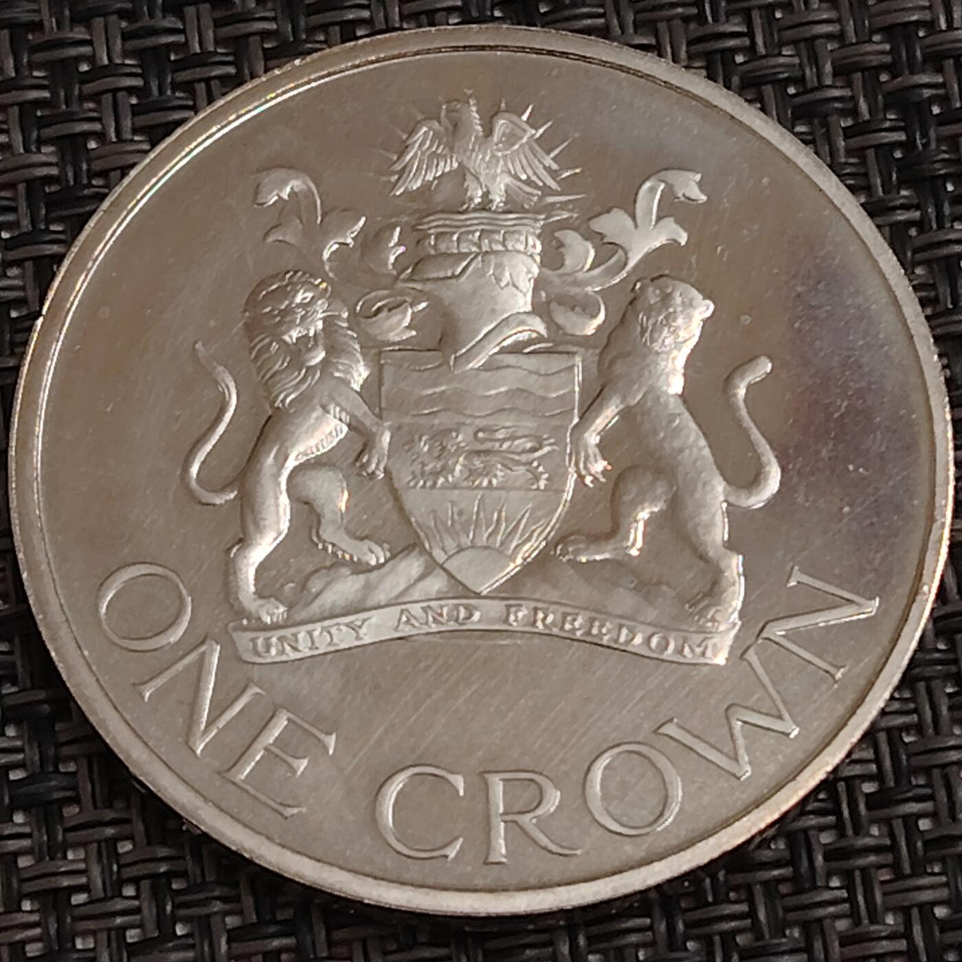 布加迪🐬～世界钱币(上海)🌾第 282 期 /  各国套币和散币 马拉维🇲🇼 1966年 1克朗 原光品相