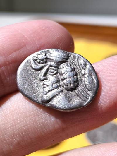 星盘世界钱币拍卖 - 中世纪 - 丝绸之路 - 古典币专场 - 帕提亚帝国(安息) BC2~AC4 弗拉塔克斯 米特拉达卡特造币 （历史名城尼萨）1德拉克马银币