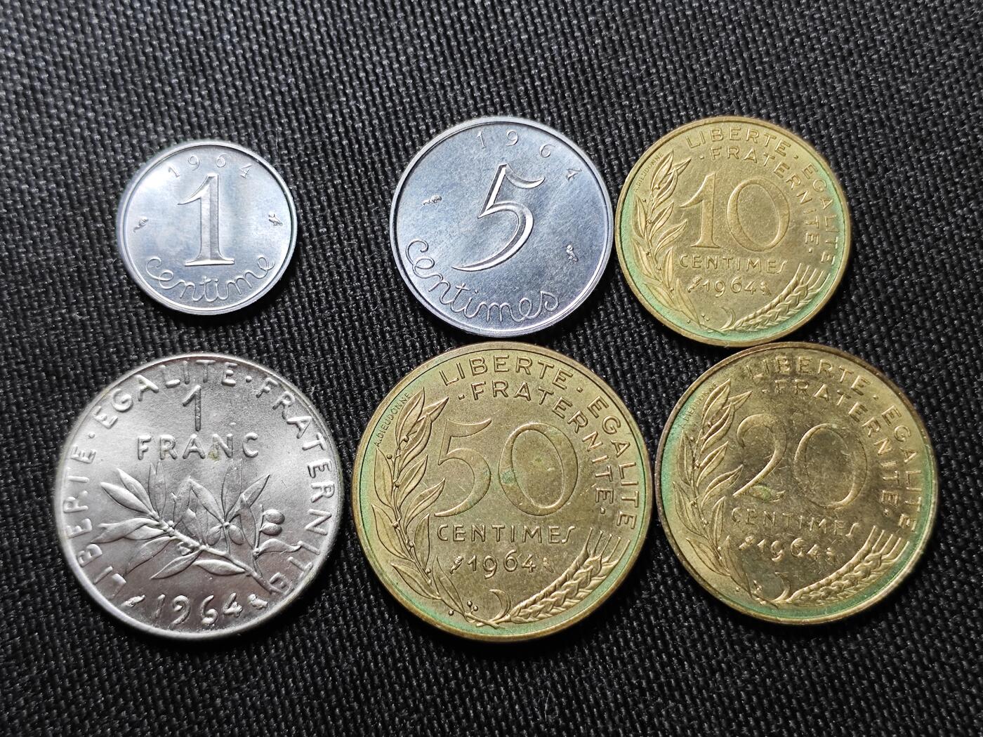 KK钱币收藏小铺   套币专场 2月预留时间 周末发货 法国套币 含少见50生丁 