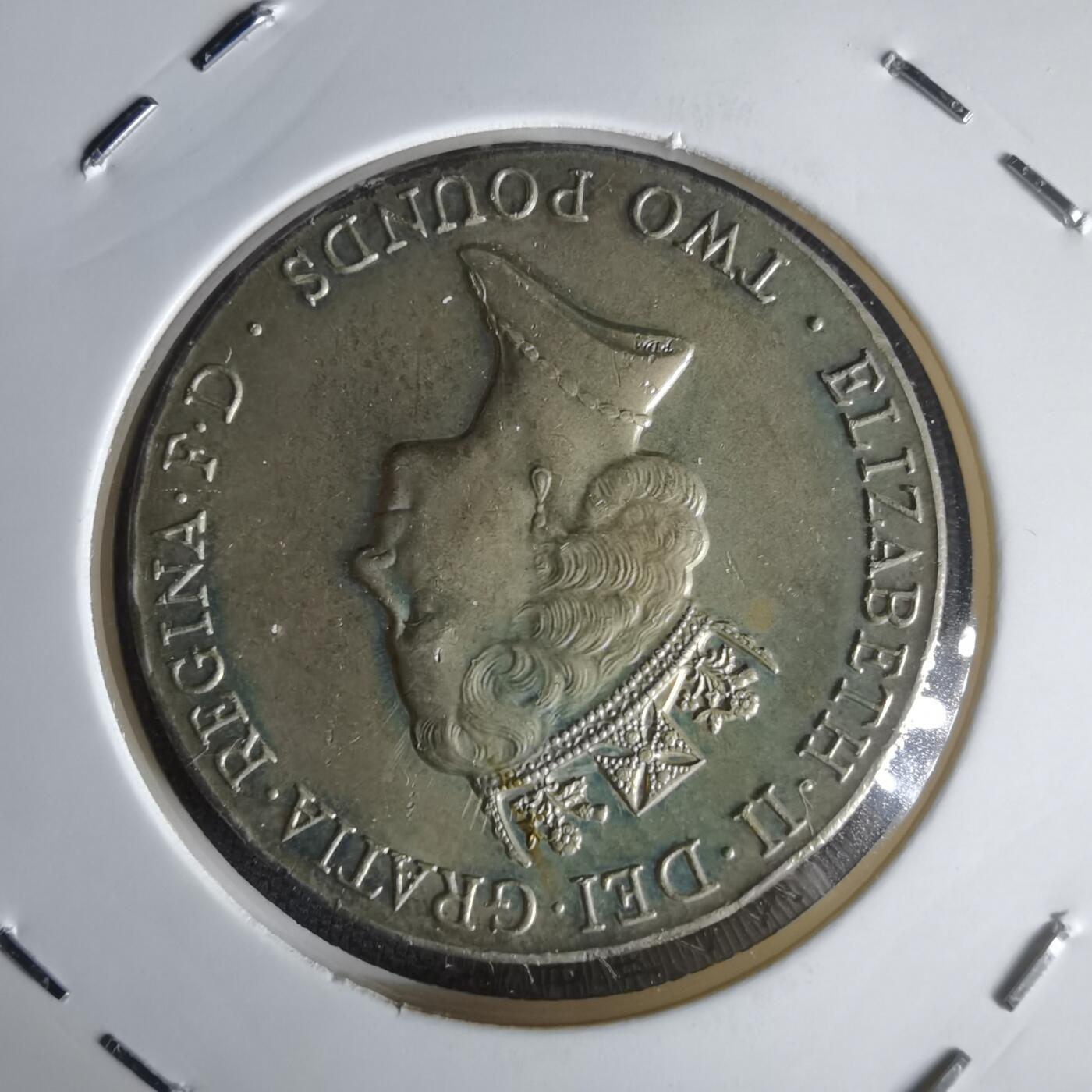 沼泽如烟--第1022场 英国1996年2磅纪念币