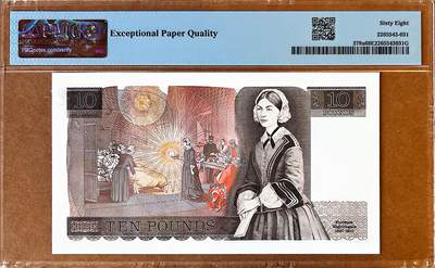 【Blue Auction】✨世界纸币精拍800期盛典——白金之夜🔥🔥🔥 G-【a版 无47】英国 D序列1975-80年10镑 PMG68EPQ 超高分
