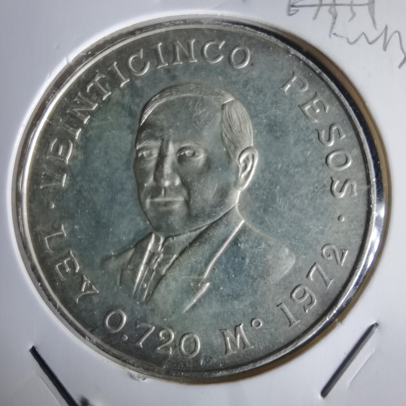 沼泽如烟--第1022场 墨西哥1972年25比索银币