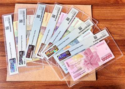 【Blue Auction】✨世界纸币精拍800期盛典——白金之夜🔥🔥🔥 I-【一组7张 均全同3】印尼 2016年1000-10万卢比 全套 PMG67EPQ同分高分