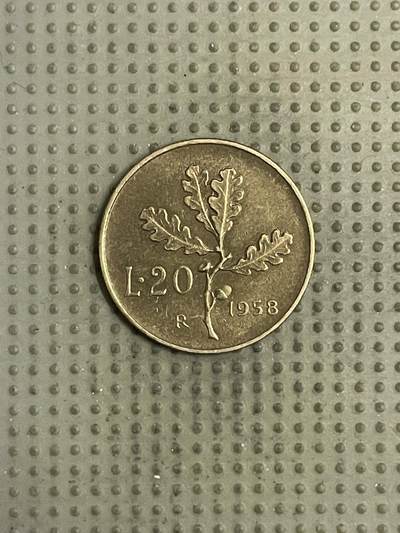 2026年第35场各国散币拍卖（总第185场） - 意大利1958年20里拉