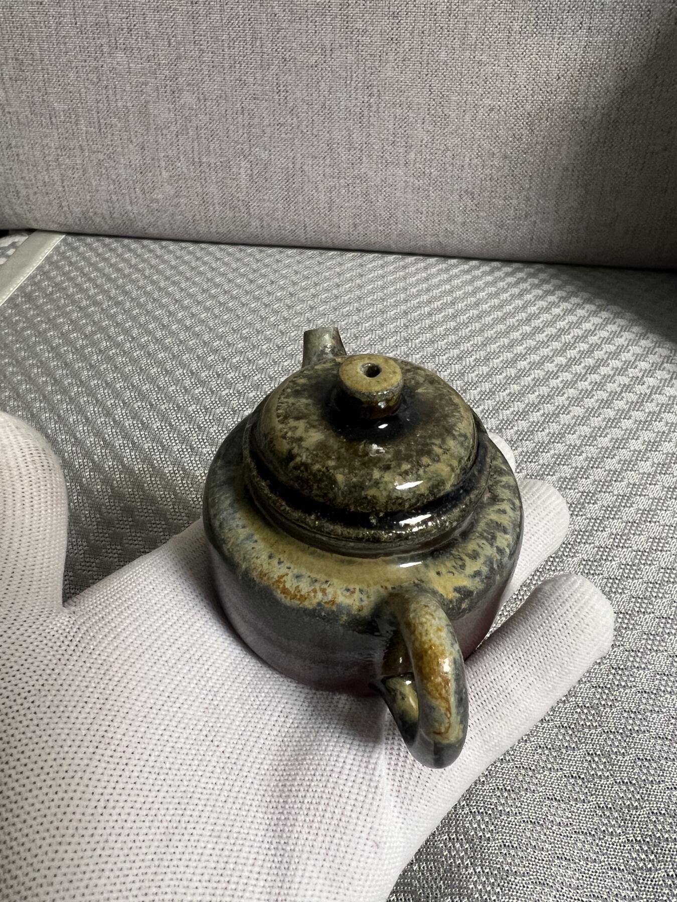 零元拍：小品原矿紫砂壶柴烧窑宝德钟（80CC）