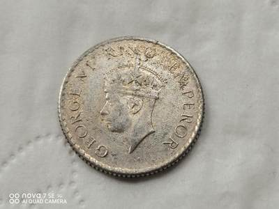 外国银币 - 1940年印度1/4卢比银币