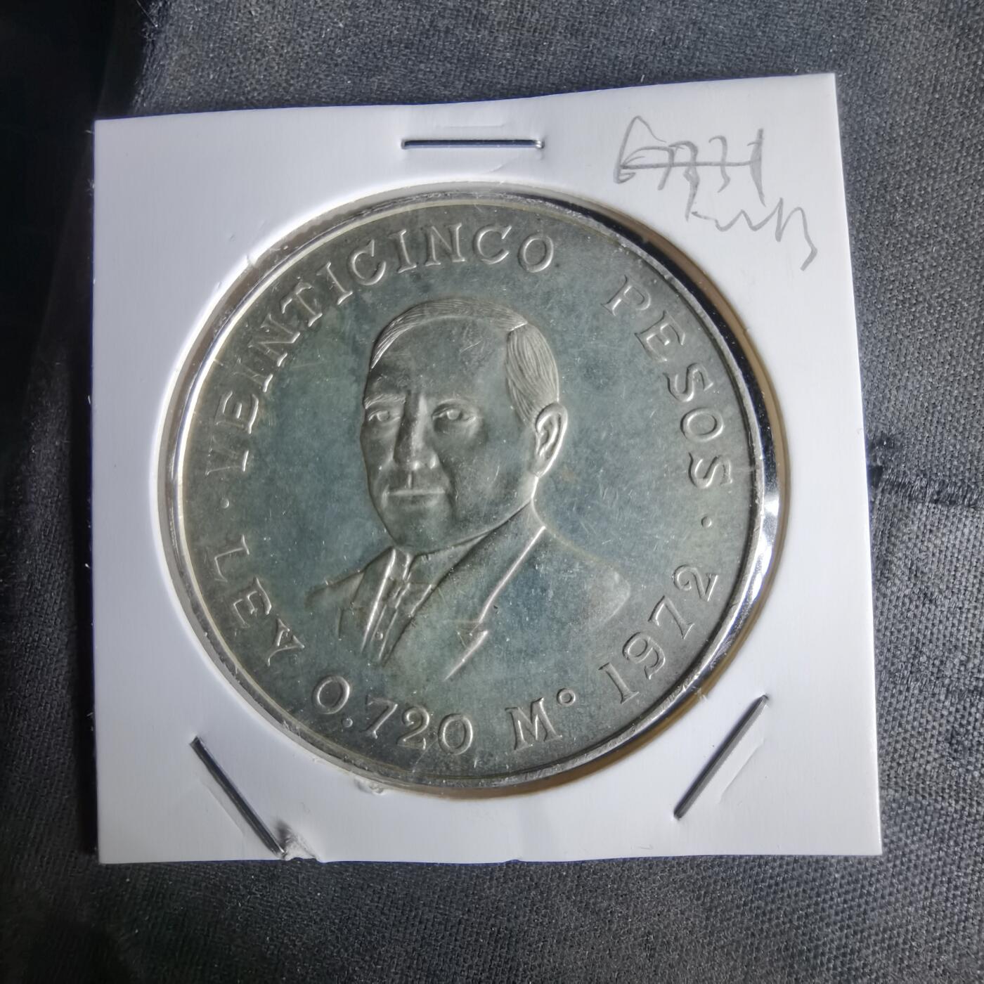 沼泽如烟--第1022场 墨西哥1972年25比索银币