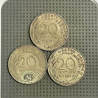 2026年第35场各国散币拍卖（总第185场） - 法国20生丁3枚