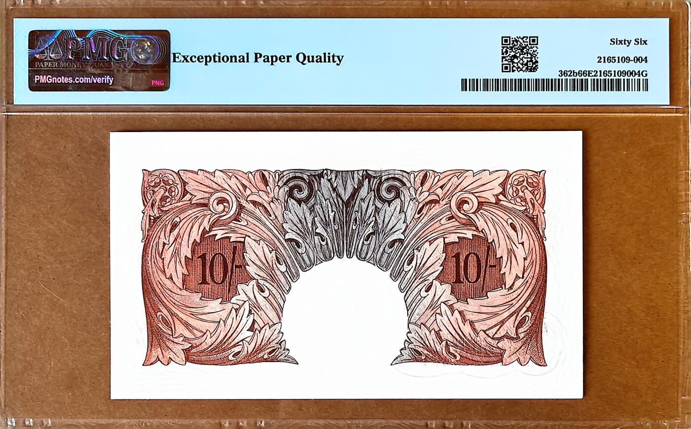 【Blue Auction】✨世界纸币精拍800期盛典——白金之夜🔥🔥🔥 G-【无47】英国 A序列 1930-34年10先令 PMG66EPQ 