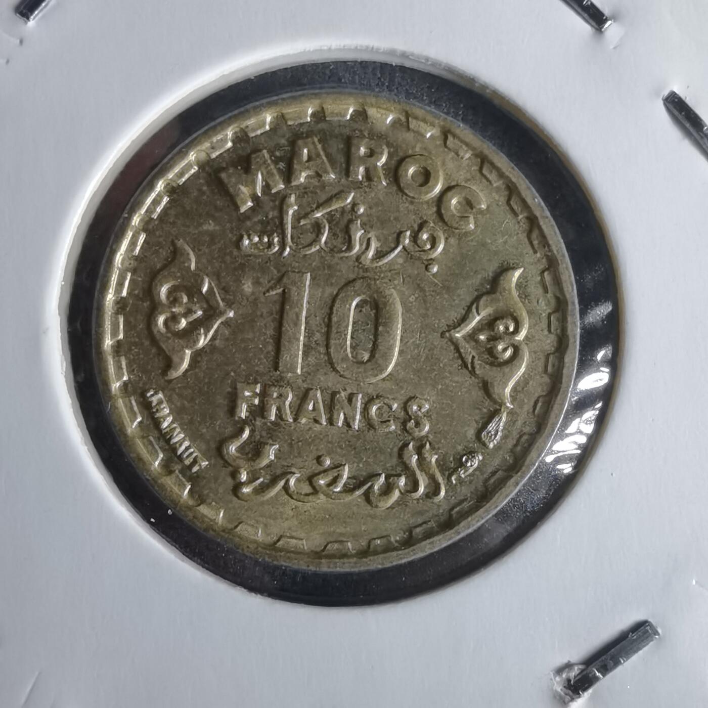 沼泽如烟--第1022场 摩洛哥1371年10法郎非公历