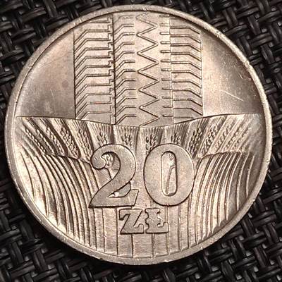 布加迪🐬～世界钱币(上海)🌾第 282 期 /  各国套币和散币 - 波兰🇵🇱 1973年 20兹罗提