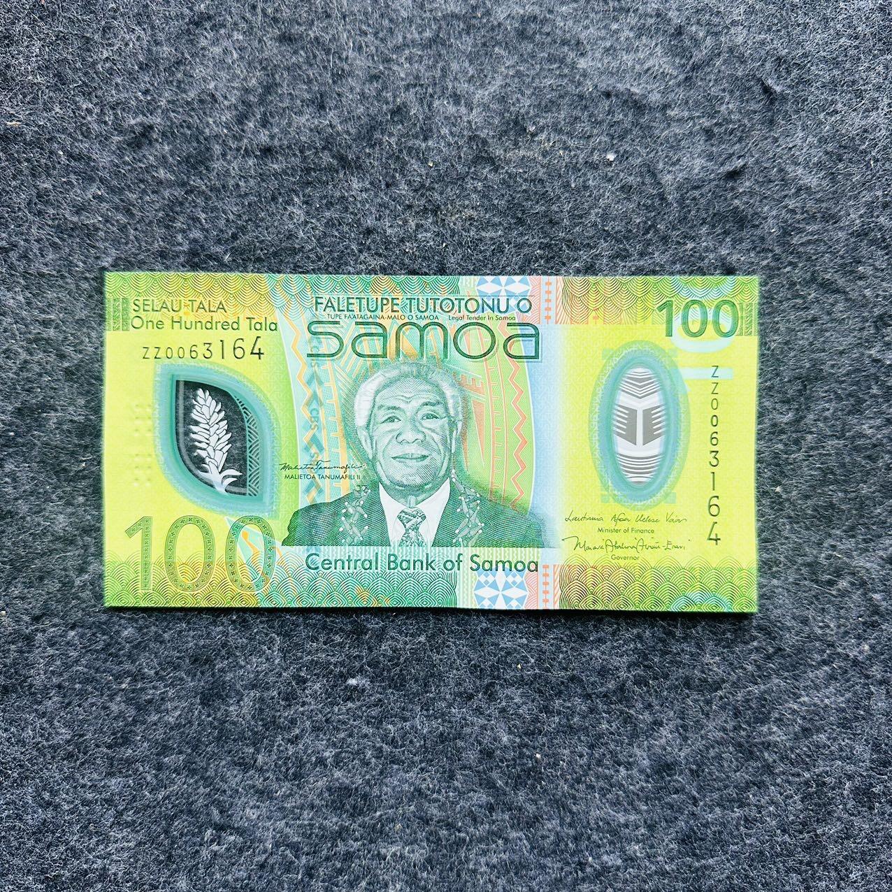🇼🇸2607 ￥￥萨摩亚2025年50和100塔拉Polymer塑料钞