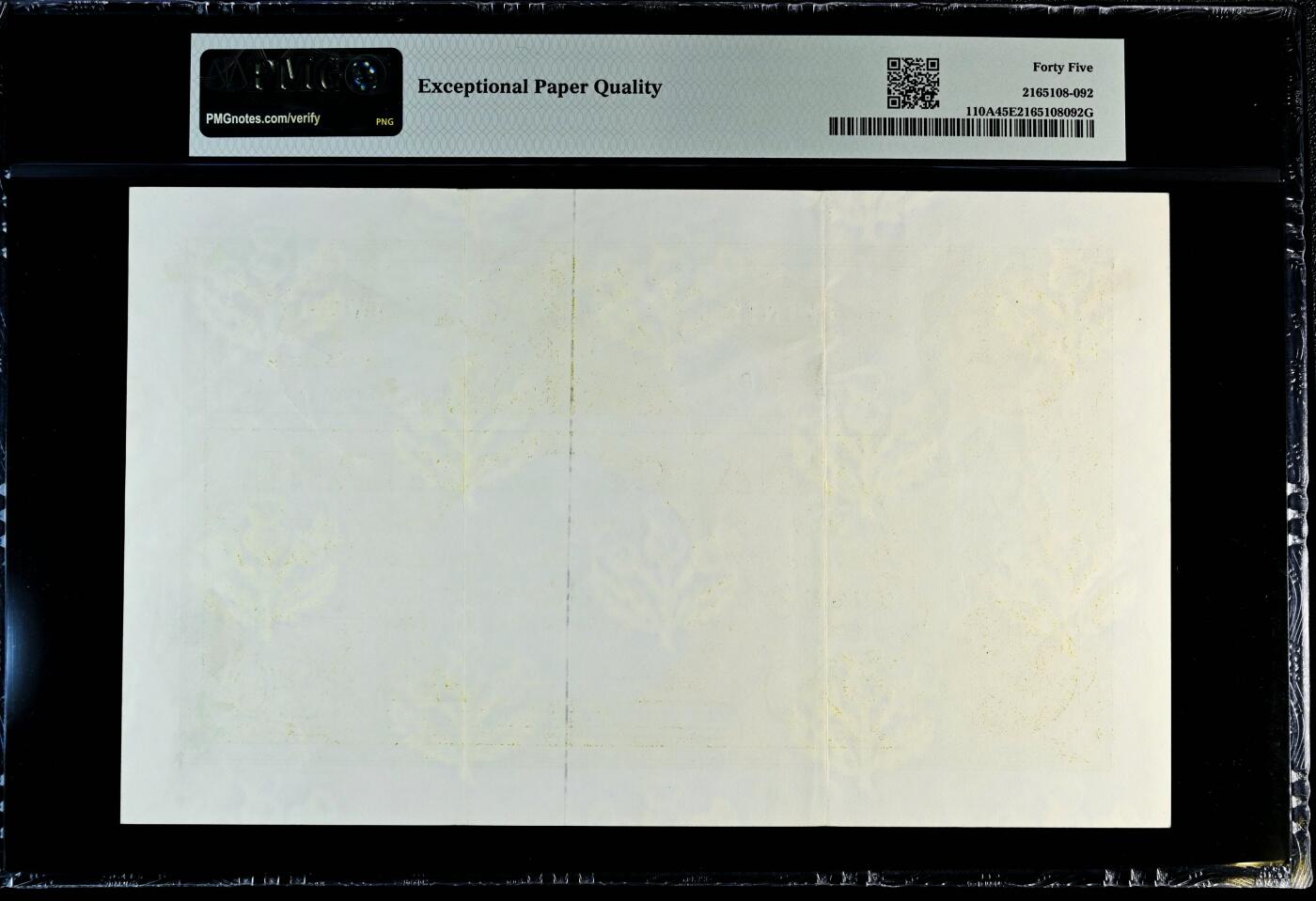 【Blue Auction】✨世界纸币精拍800期盛典——白金之夜🔥🔥🔥  S-【紧急发行版少见】苏格兰 1969年20镑 超大票幅 PMG45EPQ 原票 （当时很多地区都已经换了小票幅版，大票幅版好品非常少，应对当时纸币短缺而发行的）