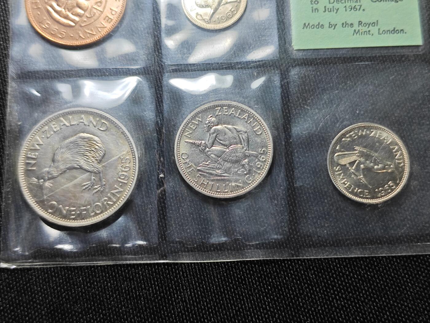 KK钱币收藏小铺   套币专场 2月预留时间 周末发货  1965新西兰大小面值一组 好品