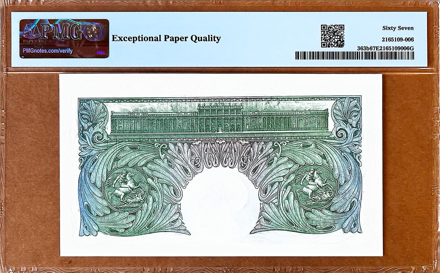 【Blue Auction】✨世界纸币精拍800期盛典——白金之夜🔥🔥🔥 G-英国 A序列 1929-34年1镑 PMG67EPQ 高分