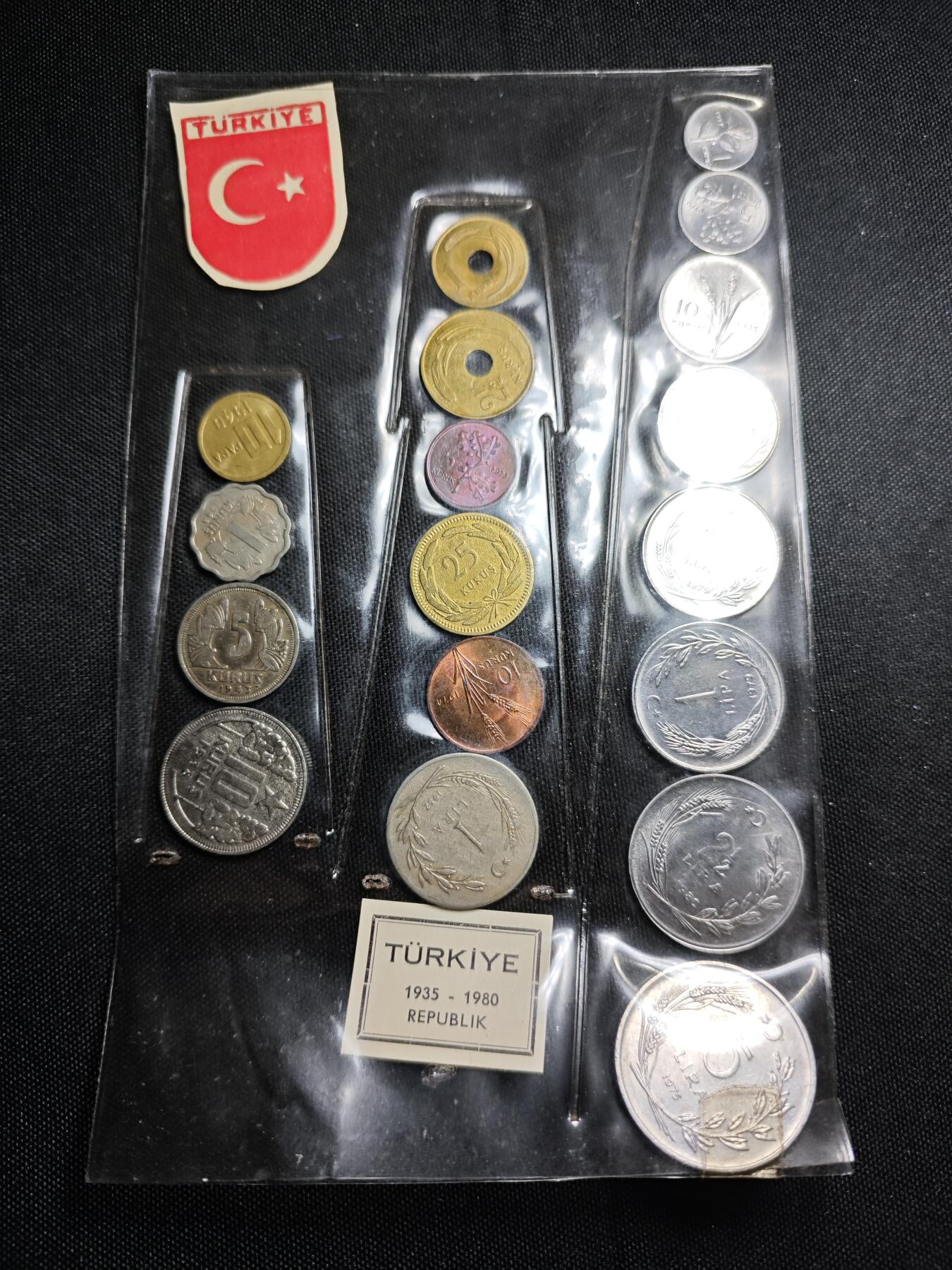 KK钱币收藏小铺   套币专场 2月预留时间 周末发货  土耳其套币 含大小面值各面值