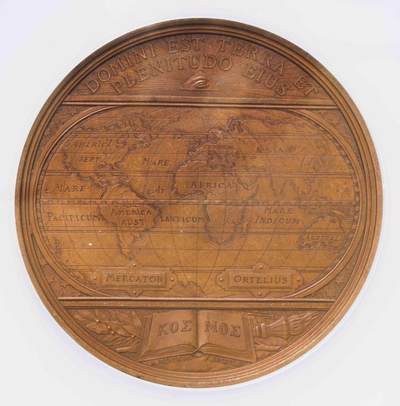 NGC-MS63BN 1871比利时国家地理协会世界地图大铜章 - NGC-MS63BN 1871比利时国家地理协会世界地图大铜章