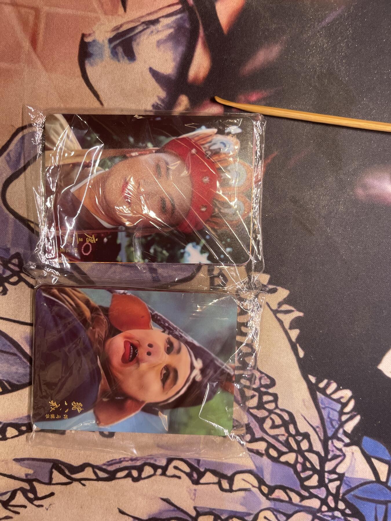 阿毛玩卡，水浒人物两袋