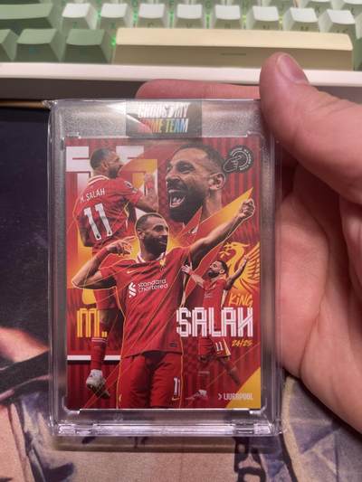 选我主队球星卡，萨拉赫，带编 - 选我主队球星卡，萨拉赫，带编