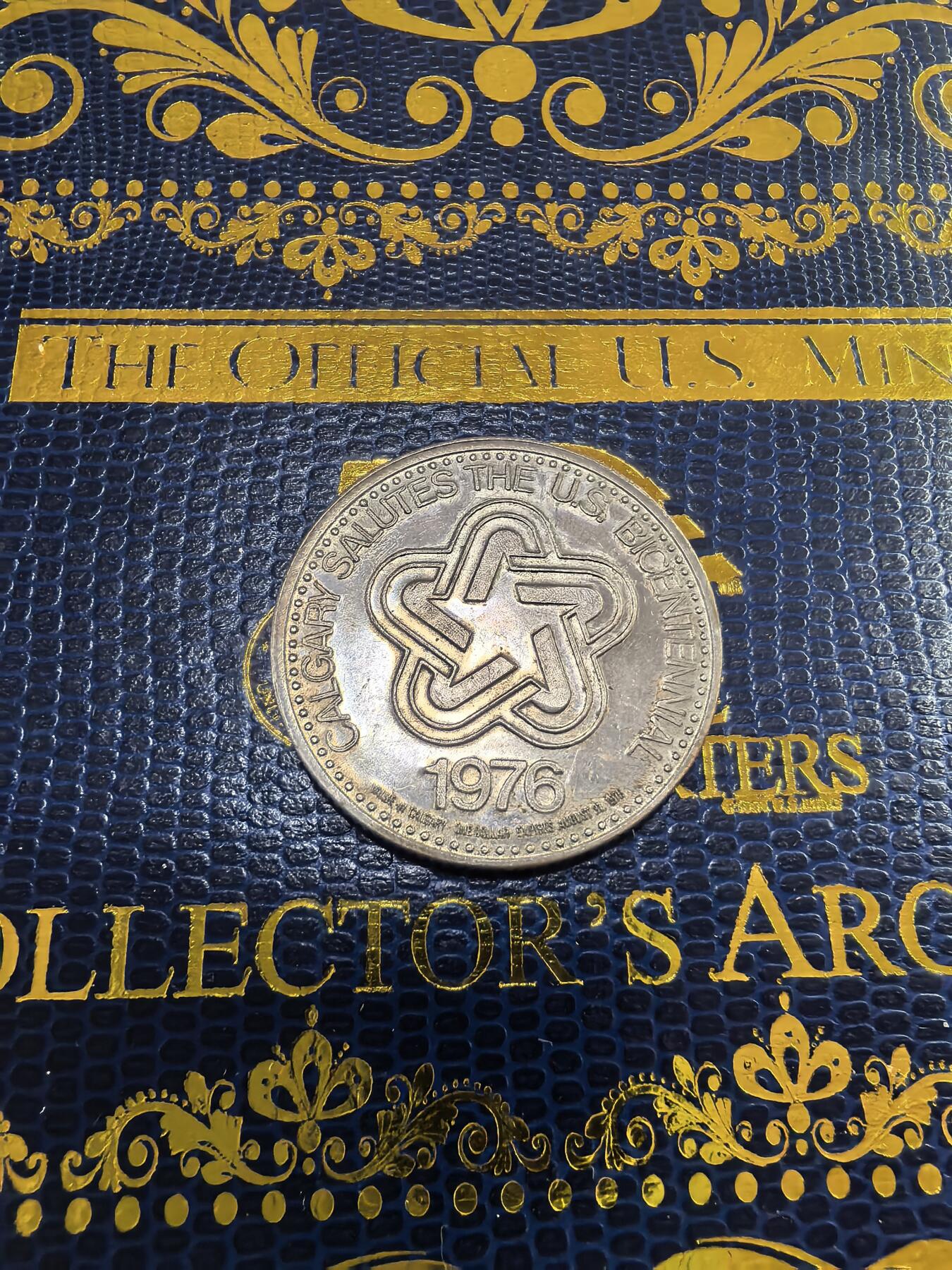 长老汇马年精选第九场拍卖 1976加拿大阿尔伯塔州卡尔加里奔牛1元铜镍代币，13克，33MM，马铁标