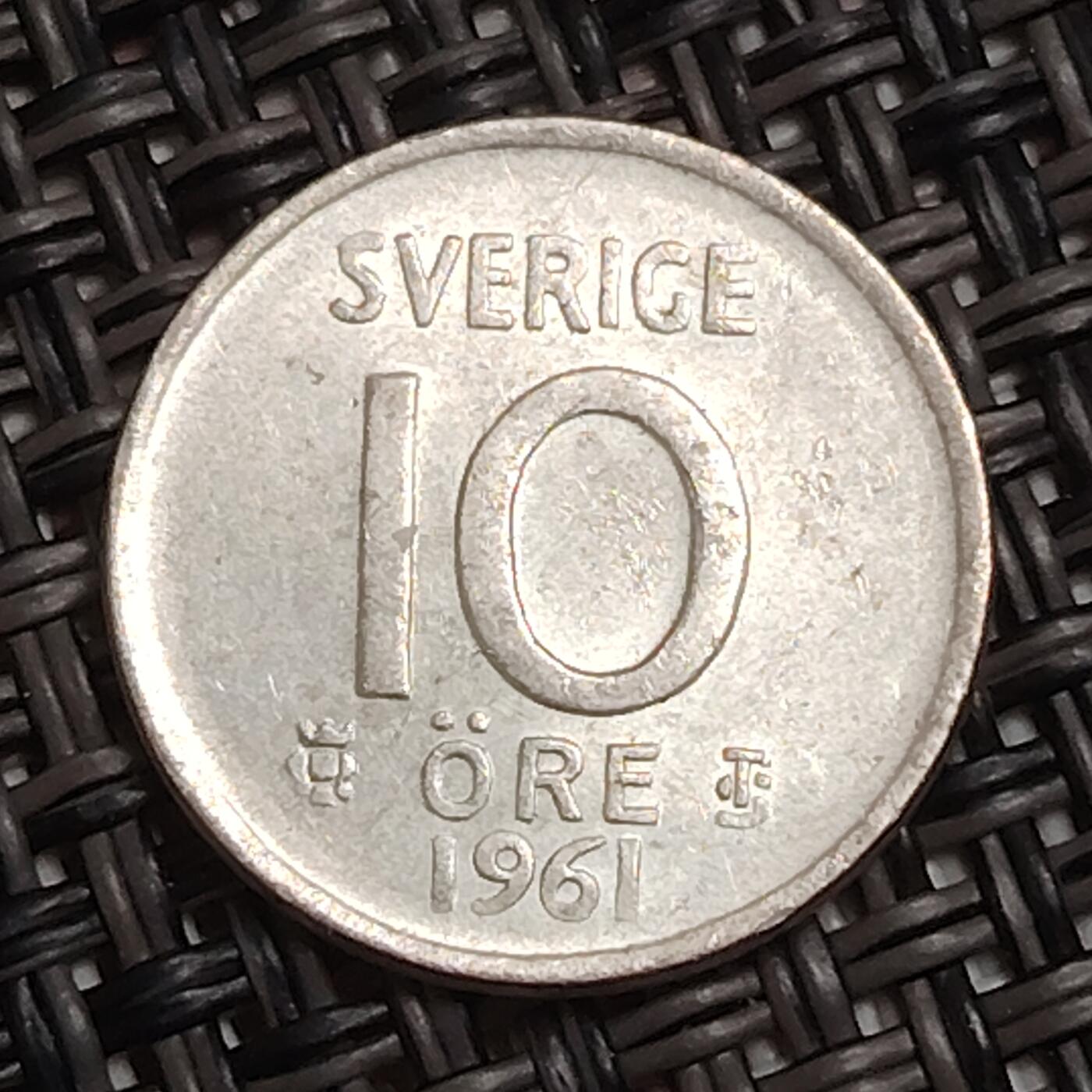 布加迪🐬～世界钱币(上海)🌾第 282 期 /  各国套币和散币 瑞典🇸🇪 1962年 10奥尔银币