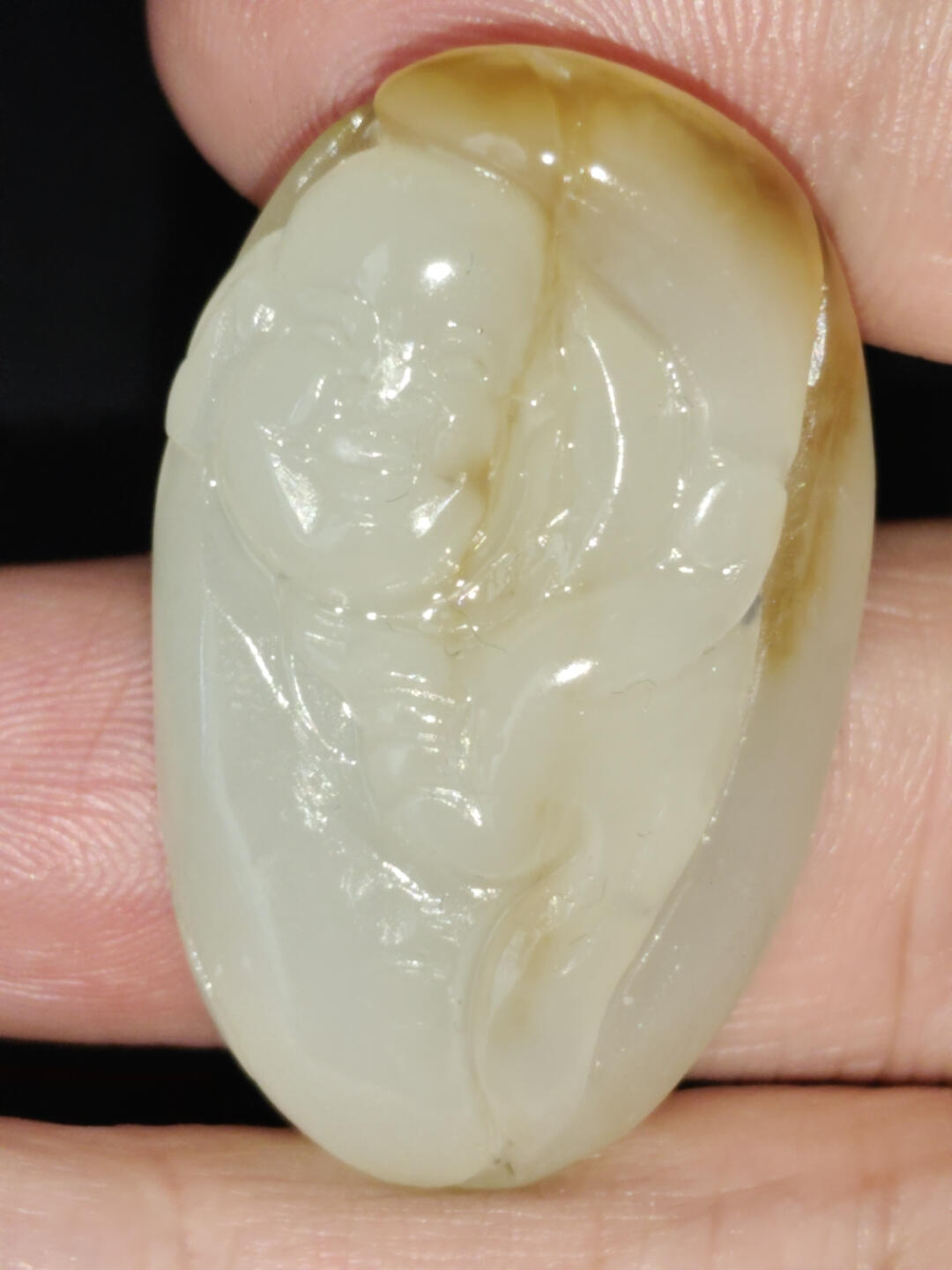 猩哥外币小铺➨【第221场】 新疆和田玉，寿星17克