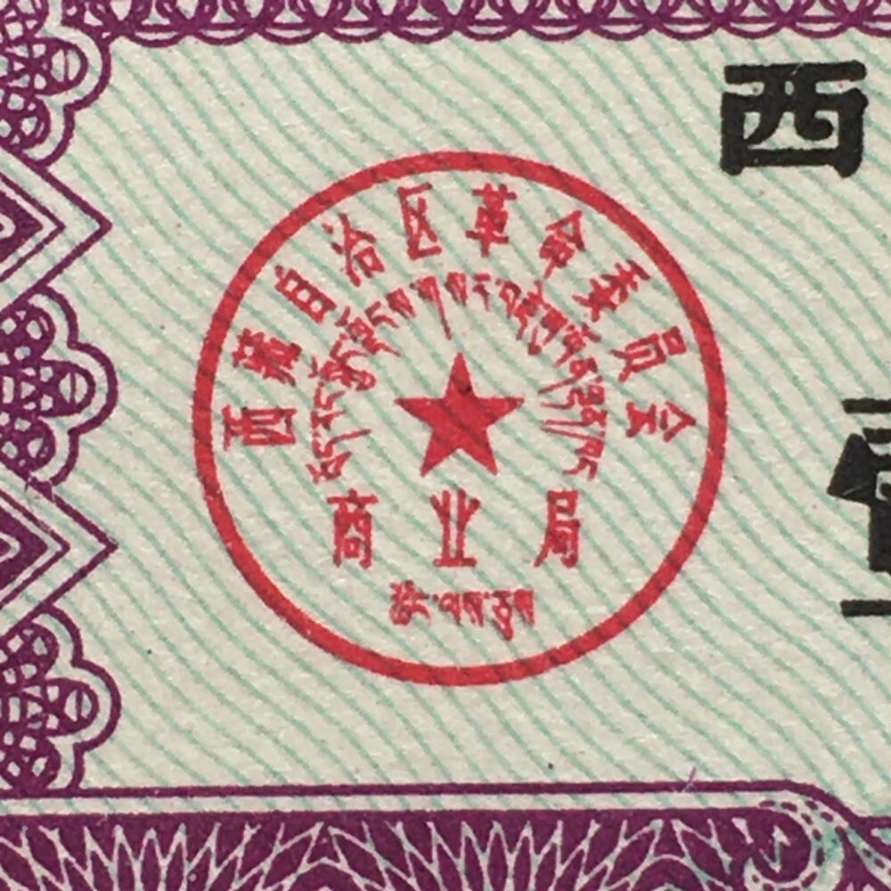        珍稀1979年西藏自治区布票双语壹市尺全新品相未流通1版2连体原版真品如图供应票证旧藏文玩艺术收藏