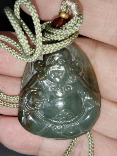猩哥外币小铺➨【第221场】 - 新疆和田玉财神挂件，19克