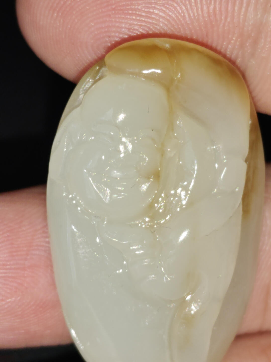 猩哥外币小铺➨【第221场】 新疆和田玉，寿星17克