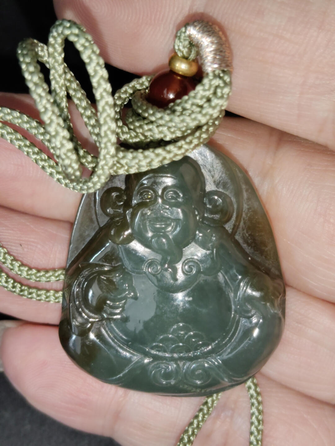 猩哥外币小铺➨【第221场】 新疆和田玉财神挂件，19克