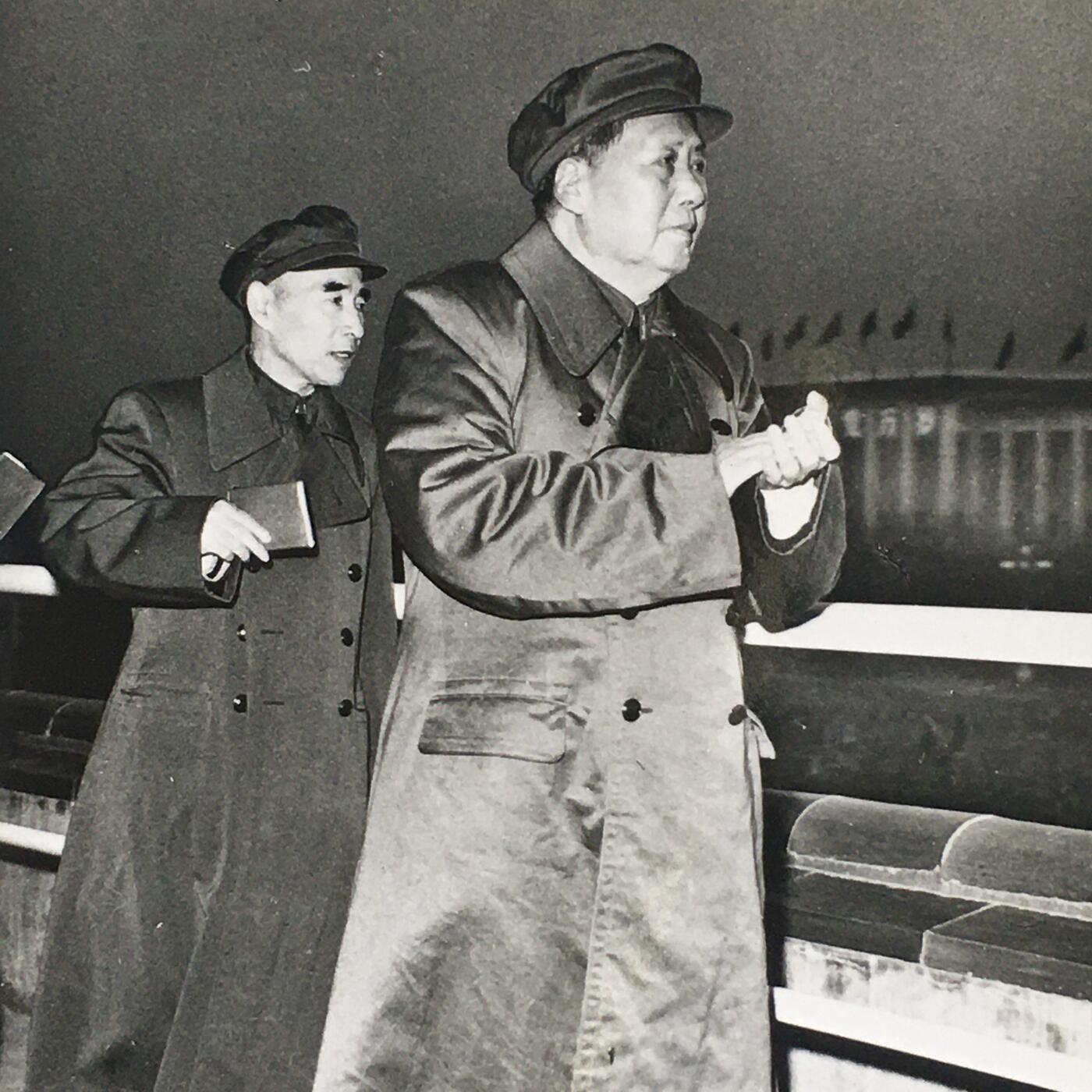 珍稀六十年代伟人毛主席合影毛林照全新1张原版真品文玩旧藏收藏