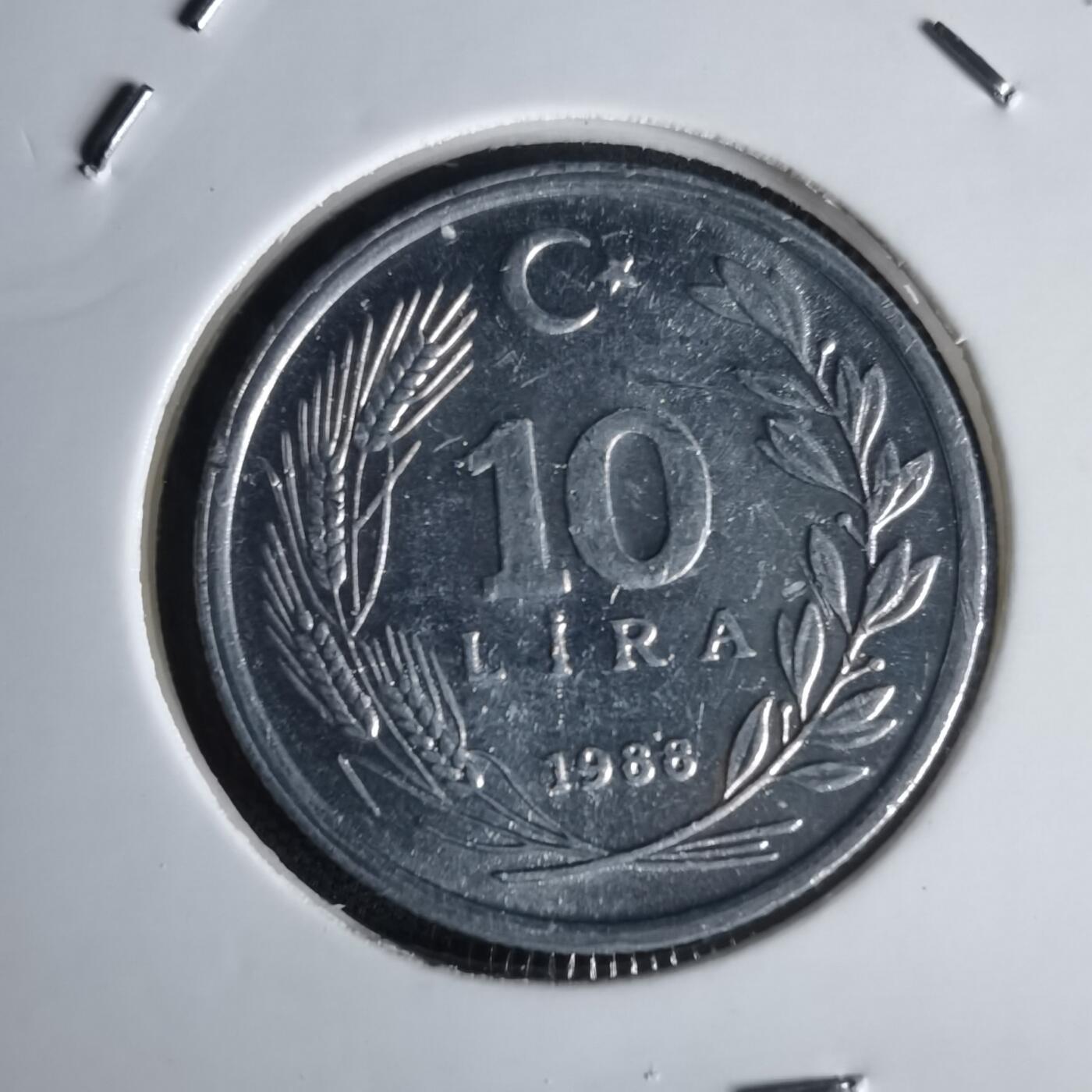 沼泽如烟--第1022场 土耳其1988年10里拉