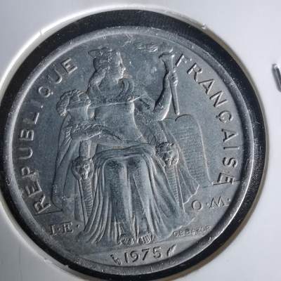 沼泽如烟--第1021场 - 法属波利尼西亚1975年5法郎