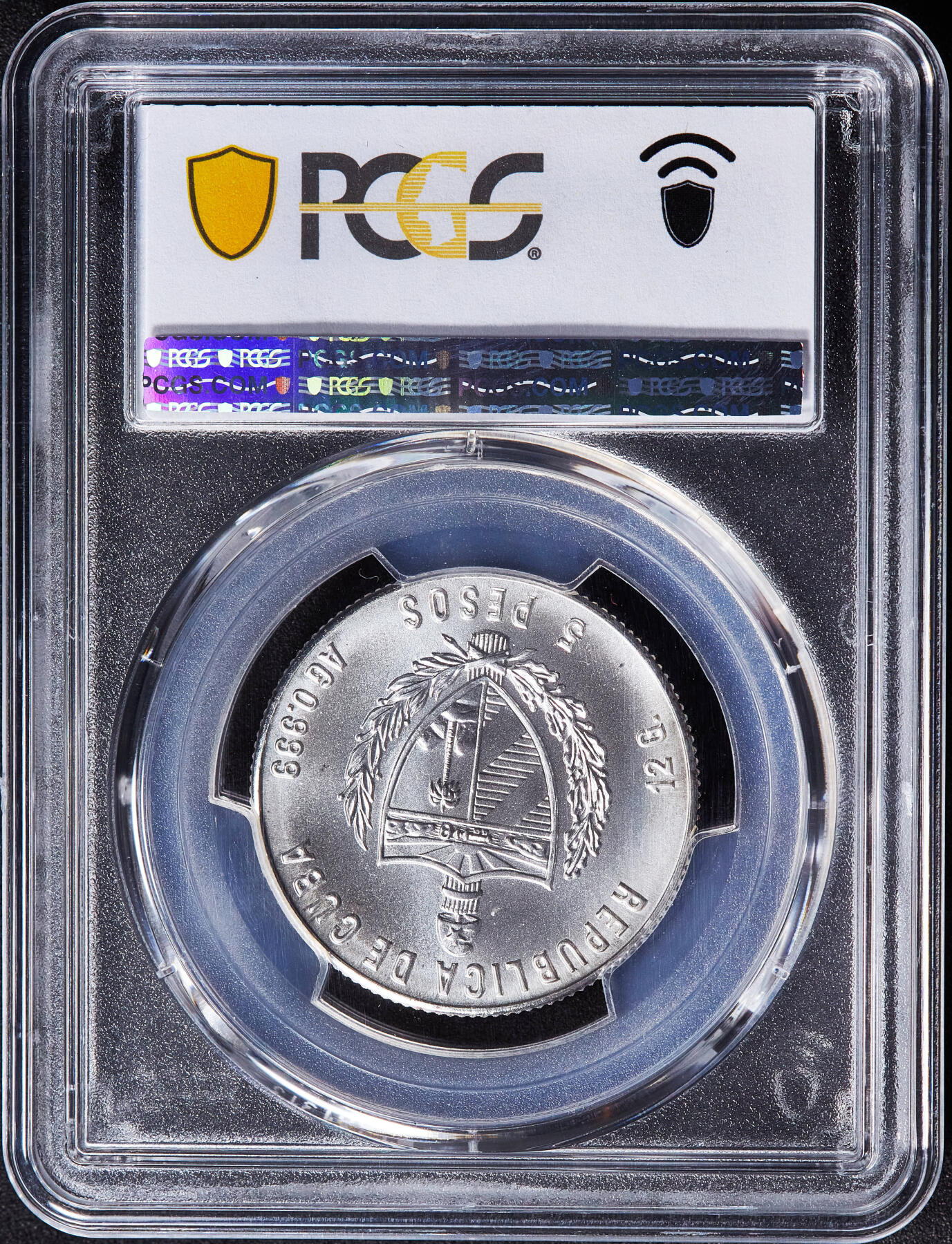 【俄甄集藏】2026年(049)03-18星期三 晚 19:30 全场包邮 古巴1985年纪念作曲家约翰·塞巴斯蒂安·巴赫诞辰200周年5比索银币，PCGS MS67，重12克，999银，发行量2000枚，唯一季军，少见品种