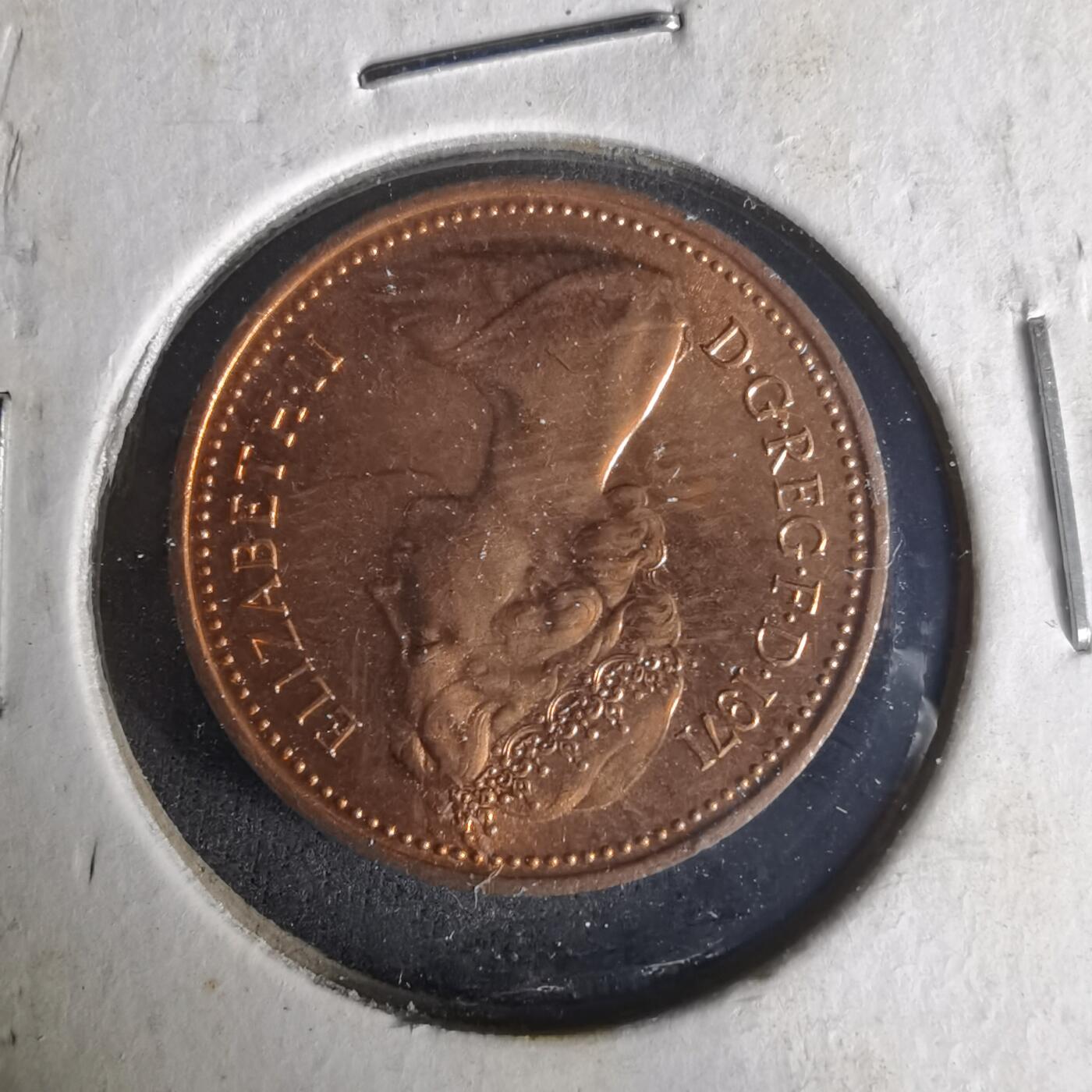 沼泽如烟--第1021场 英国1971年1便士