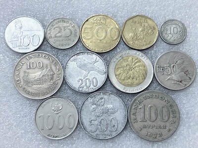 第一海外回流一元起拍收藏 散集专场  第302期 - 印度尼西亚硬币 12枚