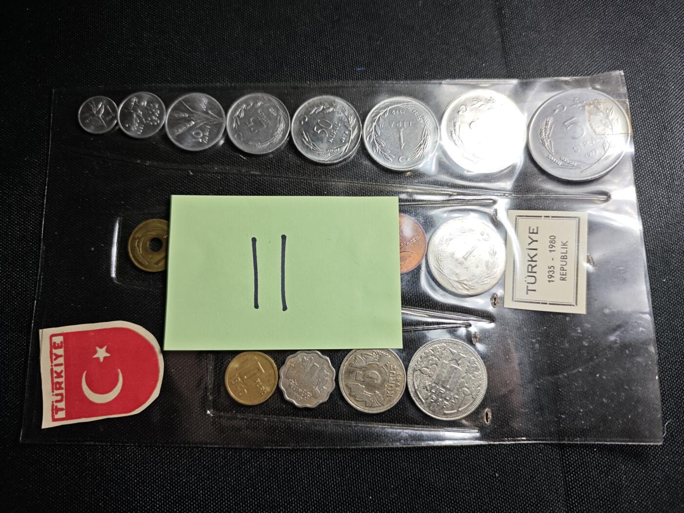 KK钱币收藏小铺   套币专场 2月预留时间 周末发货  土耳其套币 含大小面值各面值