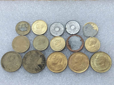 第一海外回流一元起拍收藏 散集专场  第302期 - 泰国硬币🇹🇭15枚