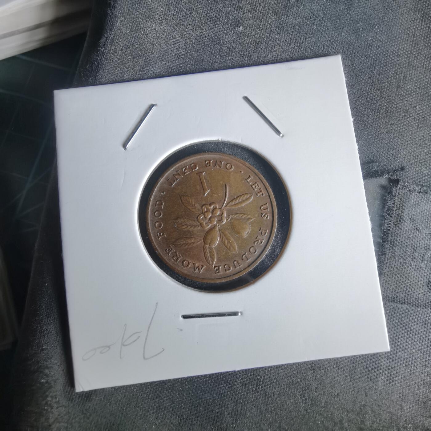 沼泽如烟--第1022场 牙买加1972年一分FAO