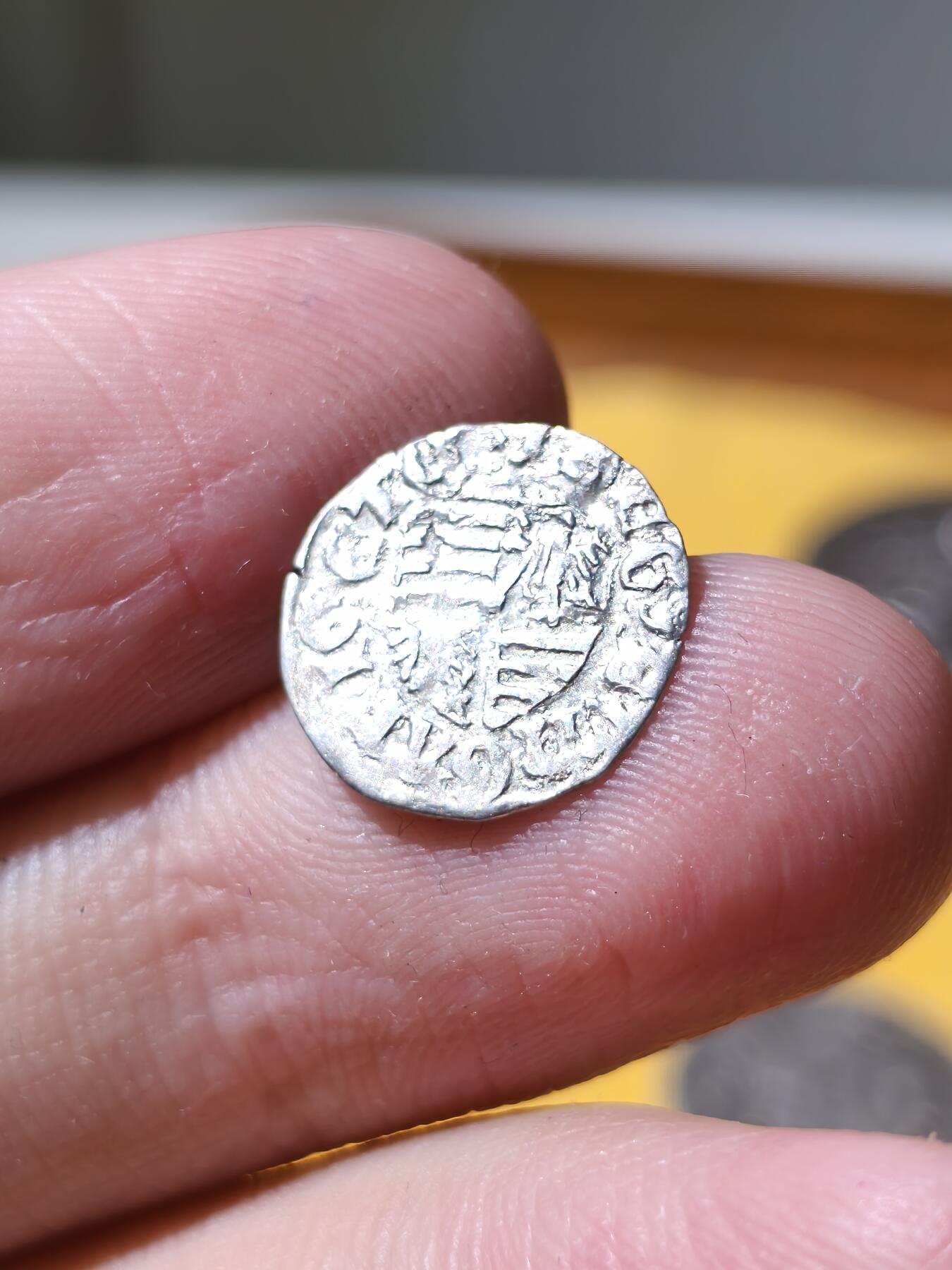 星盘世界钱币拍卖 美品！中世纪银币少见品种，匈牙利的西吉斯蒙德，双十字架，打制完美，光度非常好，国内见不到的品相