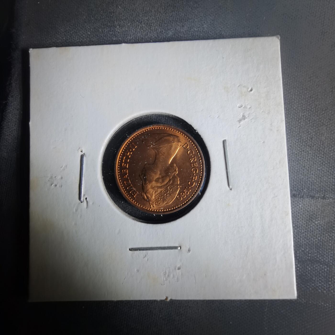 沼泽如烟--第1021场 英国1980年半便士