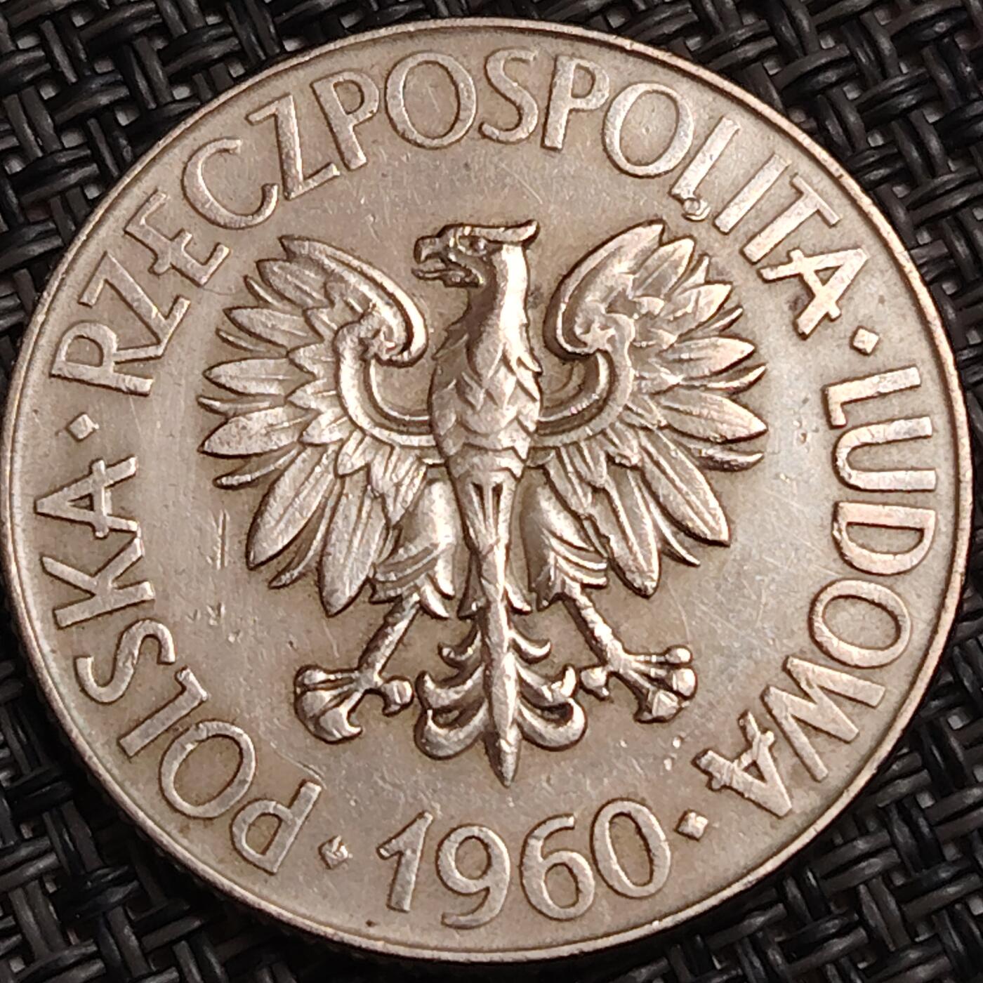 布加迪🐬～世界钱币(上海)🌾第 282 期 /  各国套币和散币 波兰🇵🇱 1960年 10兹罗提 大版