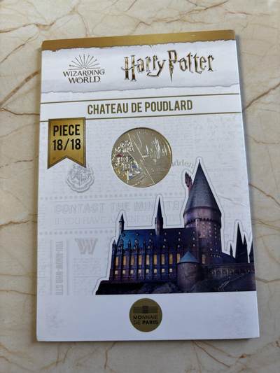 第193期拍卖 - 法国2021年哈利波特系列2组霍格沃茨魔法学校银币，333银，17克，发行75000枚