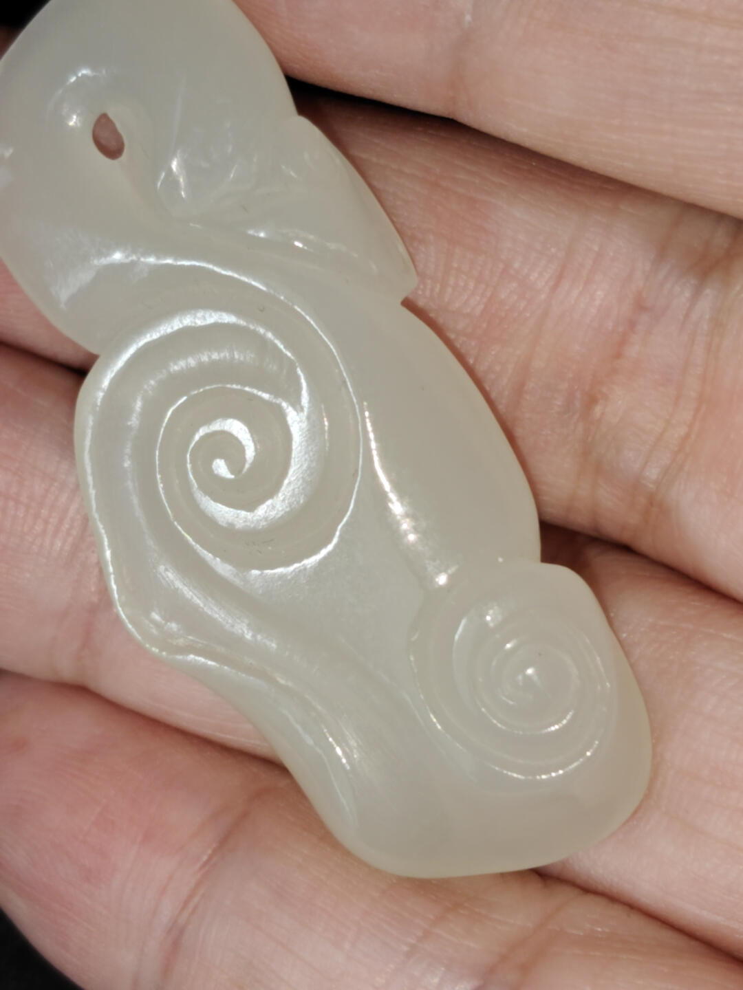 猩哥外币小铺➨【第221场】 新疆和田玉，如意16克左右