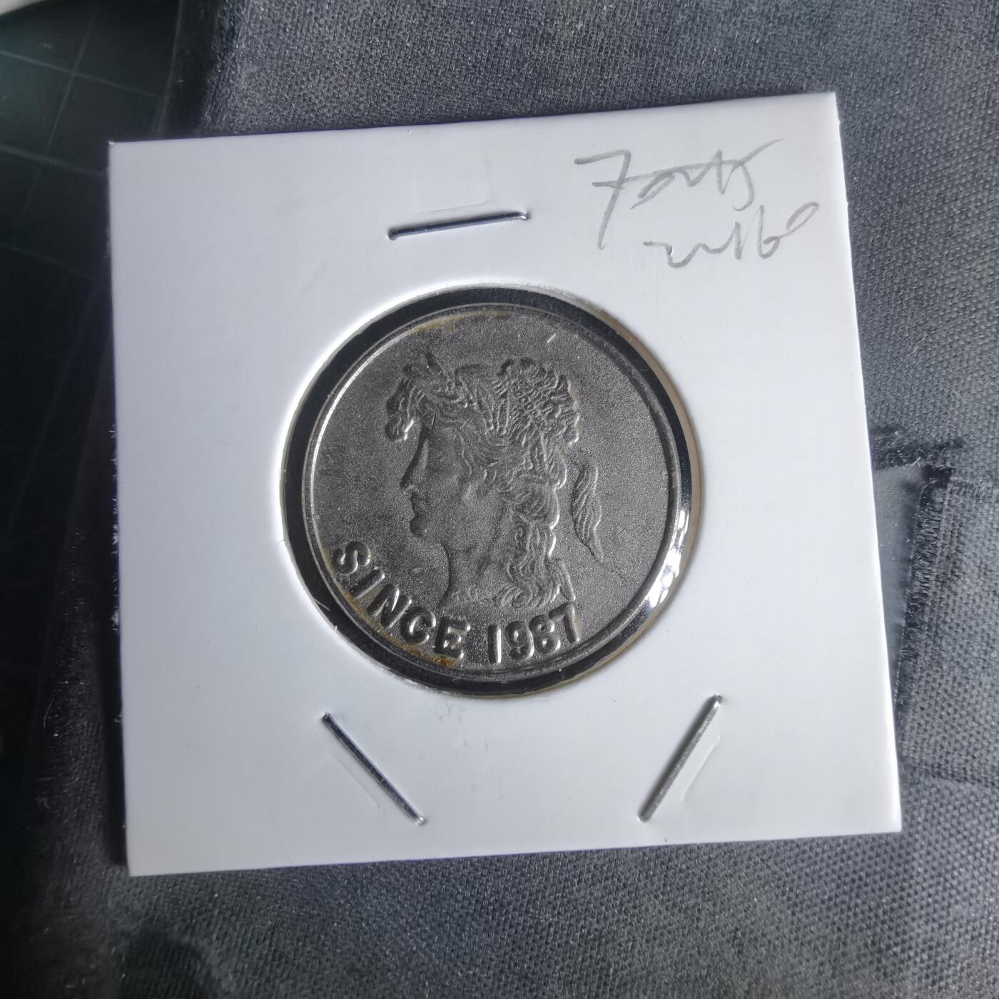 沼泽如烟--第1022场 这是一枚 eBay 纪念代币（非流通货币）   这不是法定货币，而是一枚为纪念 eBay 平台诞生而制作的金属纪念章/代币。