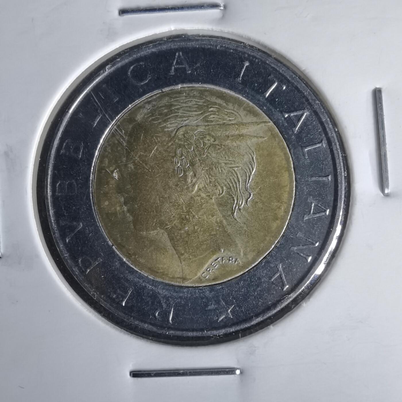 沼泽如烟--第1022场 意大利1998年500里拉纪念币