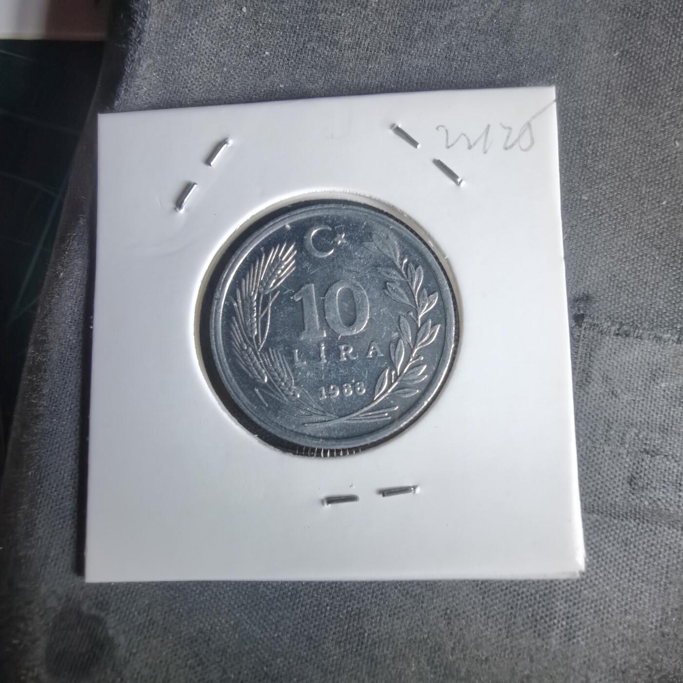 沼泽如烟--第1022场 土耳其1988年10里拉