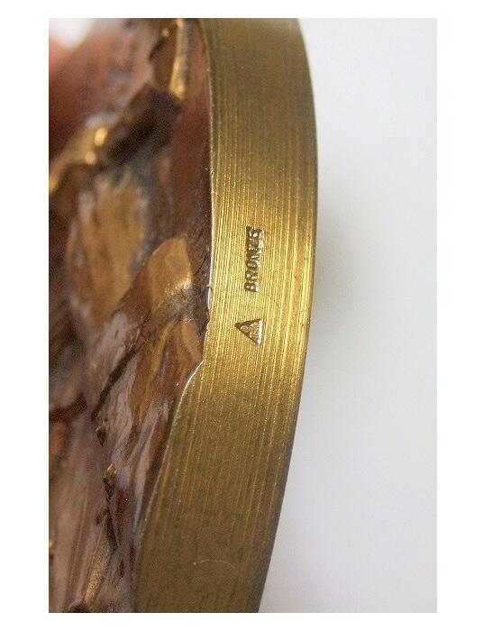 【艺术】法国艺术大章 戴高乐总统演讲 高浮雕精制超大铜章 68MM 165克