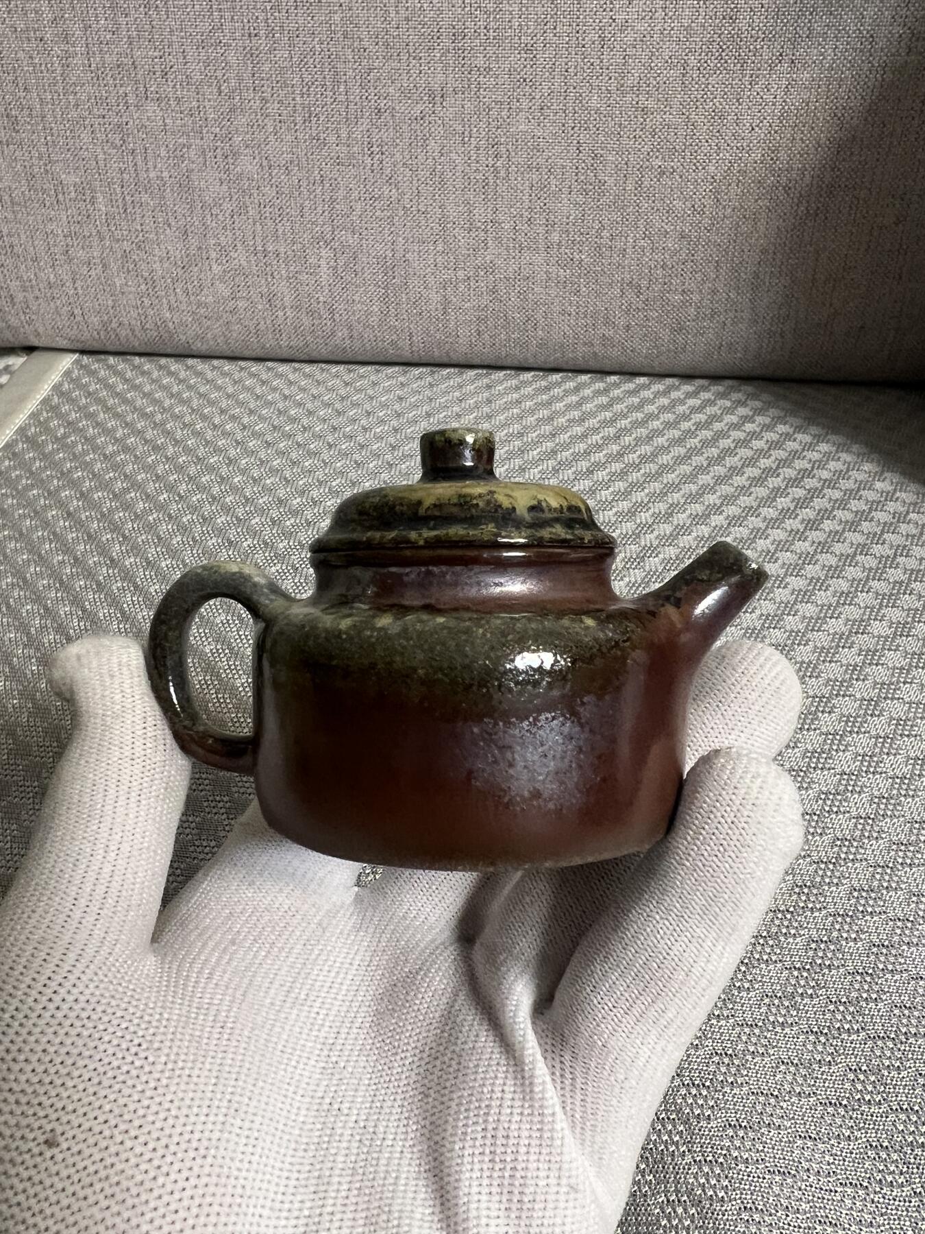 零元拍：小品原矿紫砂壶柴烧窑宝德钟（80CC）