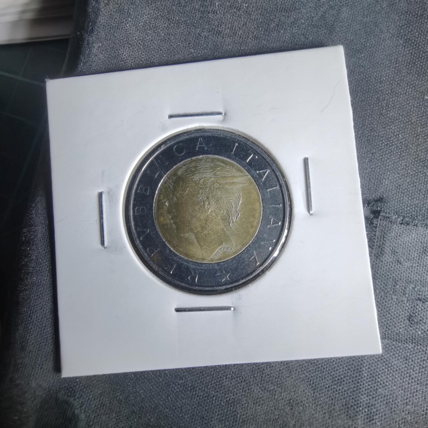 沼泽如烟--第1022场 意大利1998年500里拉纪念币